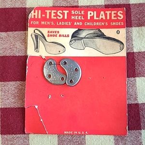 Vintage Sole Heel Shoe Plates Card